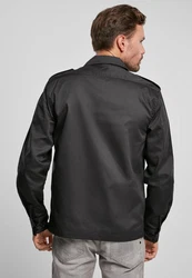Brandit Langarmhemd US Shirt Dunkelblau/Blau/Grau