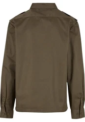 Brandit Langarmhemd US Shirt Khaki/Dunkelgrün/Braun