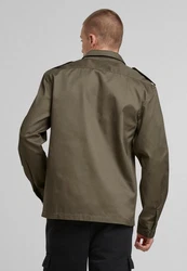 Brandit Langarmhemd US Shirt Khaki/Dunkelgrün/Braun