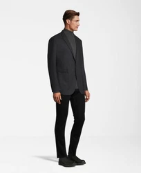 SteffenKlein Anzugsakko Slim Fit Dunkelgrau/Grau/Schwarz