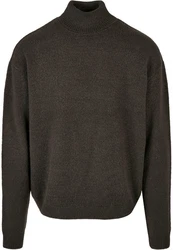 URBAN CLASSICS Rundhalspullover Oversized Roll Neck Sweater Dunkelgrün/Khaki/Grau/Dunkelgrau/Braun
