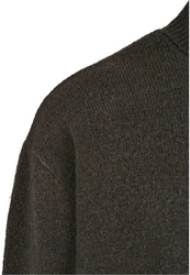 URBAN CLASSICS Rundhalspullover Oversized Roll Neck Sweater Dunkelgrün/Khaki/Grau/Dunkelgrau/Braun