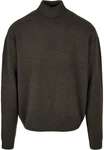 URBAN CLASSICS Rundhalspullover Oversized Roll Neck Sweater Dunkelgrün/Khaki/Grau/Dunkelgrau/Braun