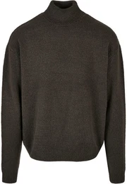 Rundhalspullover Herren Oversized Roll Neck Sweater (1-tlg)