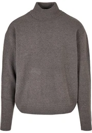 Rundhalspullover Herren Oversized Roll Neck Sweater (1-tlg)
