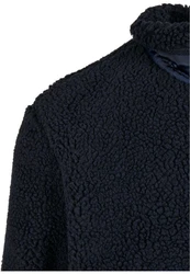 URBAN CLASSICS Herren Sherpa Jacket (1-St) Dunkelblau/Blau