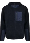 URBAN CLASSICS Herren Sherpa Jacket (1-St) Dunkelblau/Blau