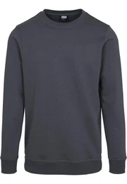 Rundhalspullover Herren Basic Terry Crew (1-tlg)
