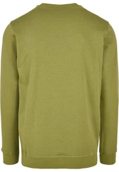 URBAN CLASSICS Rundhalspullover Urban Classics Herren Basic Terry Crew Dunkelgrün/Grün/Neonfarben/Khaki