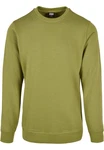 URBAN CLASSICS Rundhalspullover Urban Classics Herren Basic Terry Crew Dunkelgrün/Grün/Neonfarben/Khaki