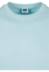 URBAN CLASSICS Rundhalspullover Urban Classics Herren Basic Terry Crew Hellblau/Blau/Türkis