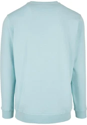 URBAN CLASSICS Rundhalspullover Urban Classics Herren Basic Terry Crew Hellblau/Blau/Türkis
