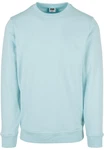 URBAN CLASSICS Rundhalspullover Urban Classics Herren Basic Terry Crew Hellblau/Blau/Türkis