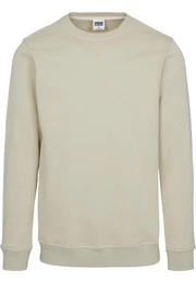 Rundhalspullover Herren Basic Terry Crew (1-tlg)