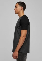 URBAN CLASSICS T-Shirt Raglan Contrast Tee (1-tlg) Dunkelgrau/Grau/Hellgrau