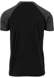 URBAN CLASSICS T-Shirt Raglan Contrast Tee (1-tlg) Dunkelgrau/Schwarz/Grau