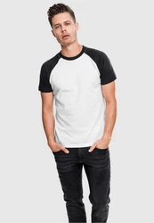 URBAN CLASSICS T-Shirt Raglan Contrast Tee (1-tlg) Weiß/Schwarz/Creme