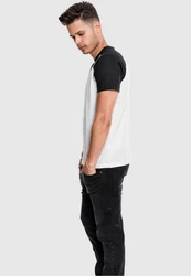 URBAN CLASSICS T-Shirt Raglan Contrast Tee (1-tlg) Weiß/Schwarz/Creme