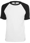 URBAN CLASSICS T-Shirt Raglan Contrast Tee (1-tlg) Weiß/Schwarz/Creme