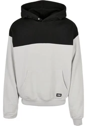 Urban Classics Sweatshirt Upper Block Hoody Hellgrau/Grau/Schwarz/Beige/Dunkelgrau