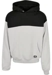 Urban Classics Sweatshirt Upper Block Hoody Hellgrau/Grau/Schwarz/Beige/Dunkelgrau