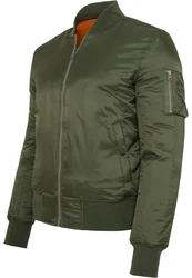 URBAN CLASSICS Anorak Herren Basic Bomber Jacket (1-St) Dunkelgrün/Grün