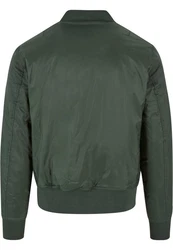 URBAN CLASSICS Anorak Herren Basic Bomber Jacket (1-St) Dunkelgrün/Grün