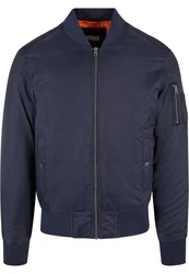 URBAN CLASSICS Anorak Herren Basic Bomber Jacket (1-St) Dunkelblau/Blau/Hellblau