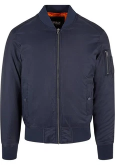 URBAN CLASSICS Anorak Herren Basic Bomber Jacket (1-St) Dunkelblau/Blau/Hellblau