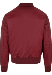 URBAN CLASSICS Anorak Herren Basic Bomber Jacket (1-St) Rot/Dunkelrot/Bordeaux/Braun