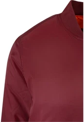 URBAN CLASSICS Anorak Herren Basic Bomber Jacket (1-St) Rot/Dunkelrot/Bordeaux/Braun