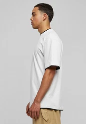 Urban Classics Contrast Tall Tee Weiß/Grau/Hellgrau/Dunkelblau