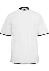 Urban Classics Contrast Tall Tee Weiß/Grau/Hellgrau/Dunkelblau