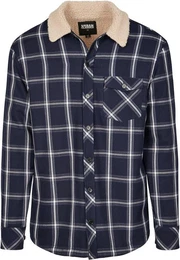 Langarmhemd Herren Sherpa Lined Shirt Jacket (1-tlg)