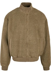 Urban Classics Jacke Boxy Sherpa Jacket Khaki/Braun/Dunkelgrün/Beige