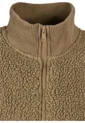 Urban Classics Jacke Boxy Sherpa Jacket Khaki/Braun/Dunkelgrün/Beige