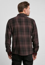 Brandit Langarmhemd Duncan Dunkelbraun/Dunkelrot/Braun/Bordeaux