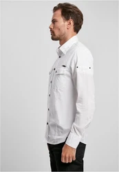 Brandit Slim Worker Shirt Weiß/Hellblau