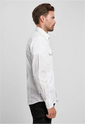 Brandit Slim Worker Shirt Weiß/Hellblau