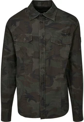 Brandit Slim Worker Shirt Dunkelgrün