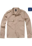 Brandit Langarmhemd US Shirt Braun/Khaki/Dunkelblau