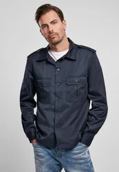 Brandit Langarmhemd US Shirt Blau/Dunkelblau
