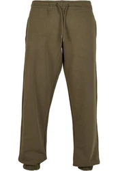 URBAN CLASSICS Herren Basic Sweatpants 2.0 Khaki/Dunkelgrün