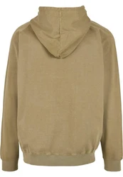 Urban Classics Herren Overdyed Hoody Khaki/Braun/Dunkelgrün