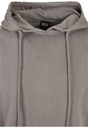 Urban Classics Herren Overdyed Hoody Grau/Braun/Khaki/Hellgrau