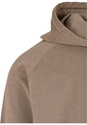 Urban Classics Herren Overdyed Hoody Braun/Grau/Khaki/Beige