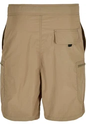 Urban Classics Herren Adjustable Nylon Shorts Braun/Khaki