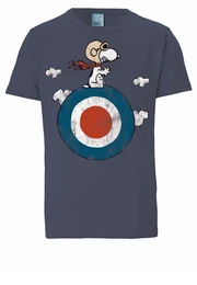 T-Shirt Peanuts - Snoopy Pilot mit lizenziertem Print