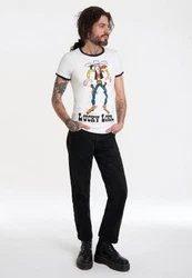 LOGOSHIRT T-Shirt Lucky Luke Weiß/Creme/Rot
