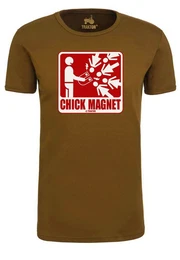T-Shirt Chick Magnet mit lustigem Print